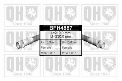 QUINTON HAZELL bfh4887 -  Тормозной шланг